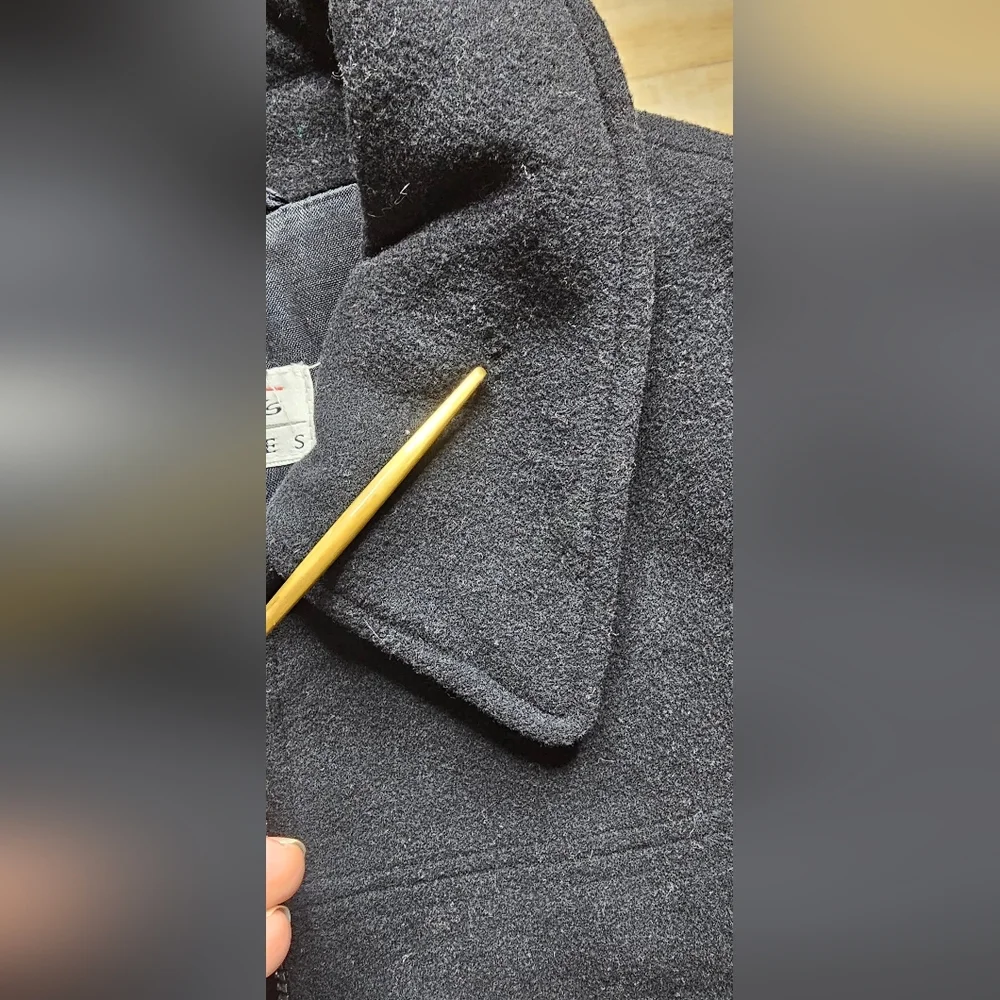 Talbots Petites Wool Cashmere Blend Winter Coat Size Medium - Picture 13 of 15